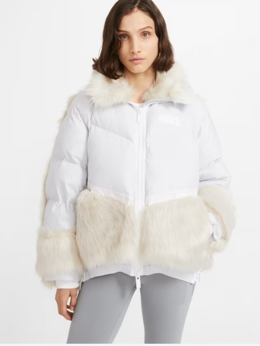 Sacai x Nike Women's Down Parka Coat Jacket Size Medium